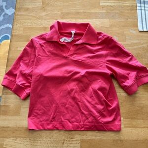Lululemon short sleeve swiftly polo shirt size 2